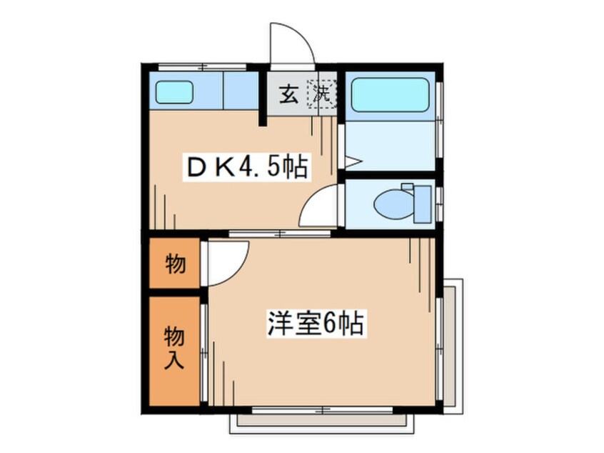 間取図 若松荘