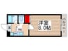 グランビスタ参番館 1Kの間取り
