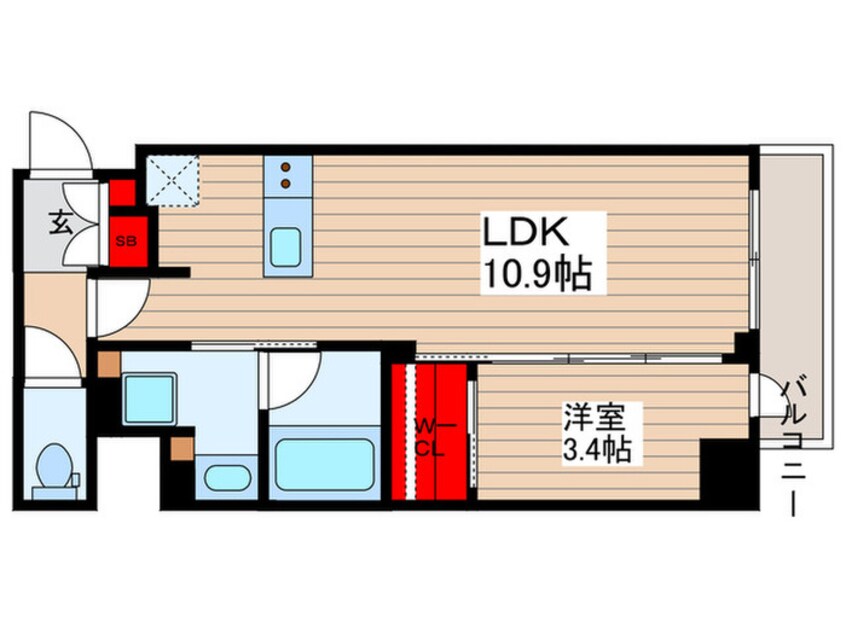 間取図 イプセ押上