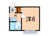 フローラ千駄木 1Kの間取り