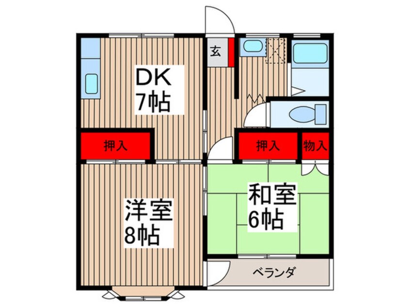 間取図 グレ－スハイツ