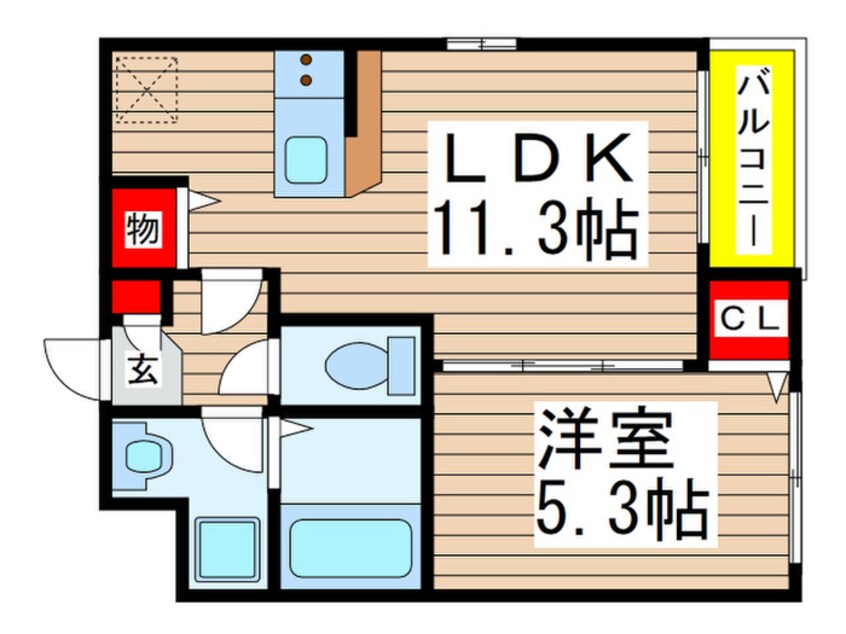 間取図 シンシア三番館