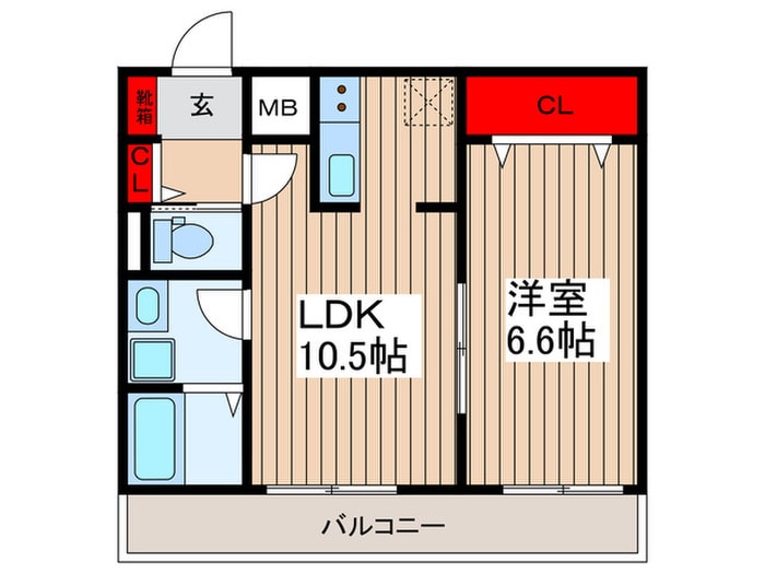 間取り図 リーブルファイン風渡野
