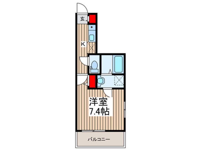 間取図 フェリスゲート新田