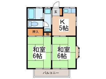 間取図 第９もえぎ野ハイツ