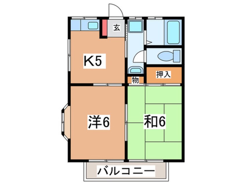 間取図 第９もえぎ野ハイツ