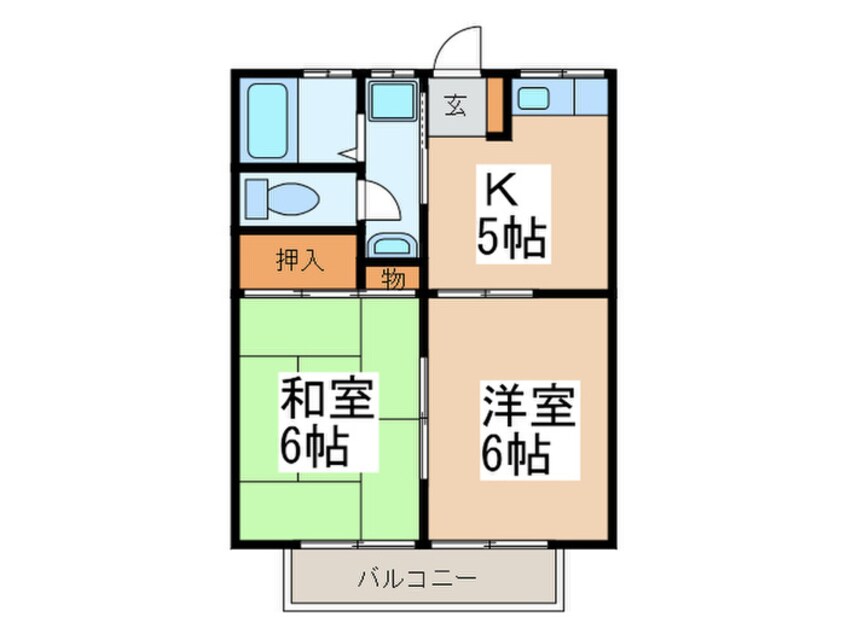 間取図 第９もえぎ野ハイツ