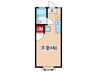 アネックスK 1Rの間取り