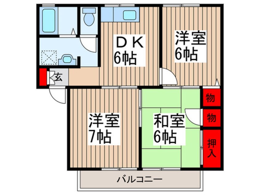 間取図 メゾンパ-クス