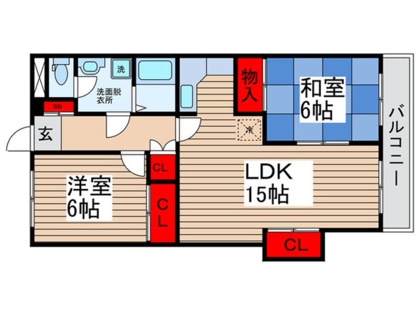 間取図 カ－ムヤタ藤第二