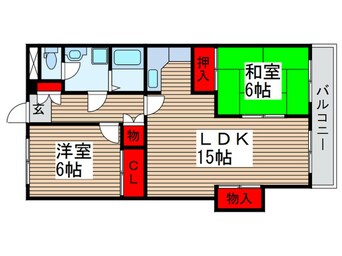 間取図 カ－ムヤタ藤第二