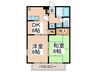 サンライズコ－ス都筑 2DKの間取り