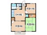 レジデンス INOUE 3DKの間取り