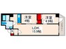 アルファコート町屋 2LDKの間取り