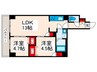 アルファコート町屋 2LDKの間取り