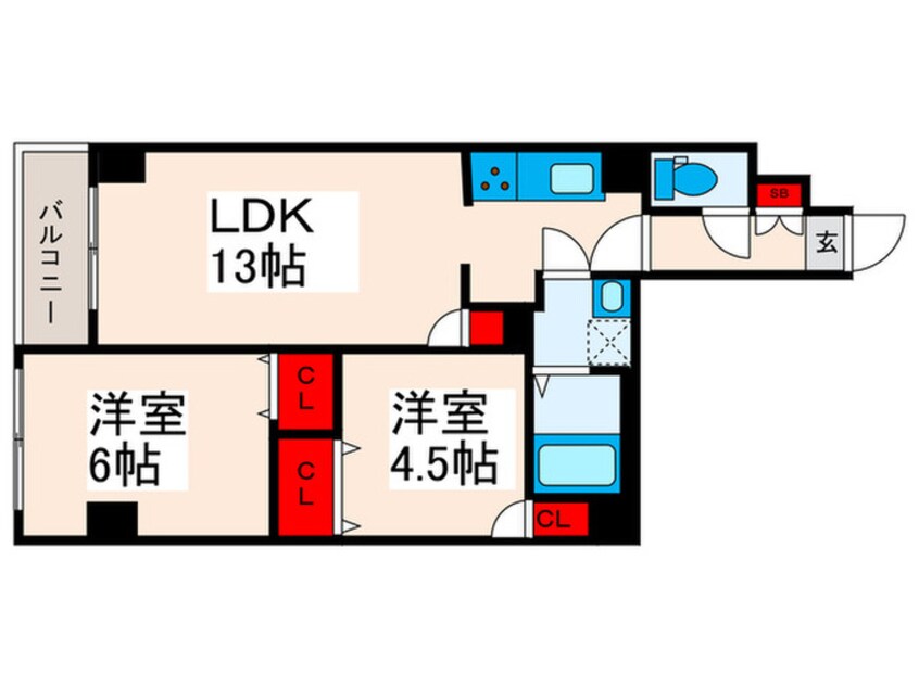 間取図 アルファコート町屋