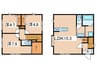 神納戸建D 3LDKの間取り