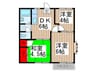 グランデュ－ルＡ・Ｓ 3DKの間取り