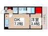 ＡＬＴＯ松戸 1DKの間取り