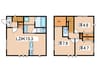 神納戸建B 3LDKの間取り