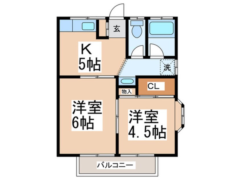 間取図 第１０もえぎ野ハイツ