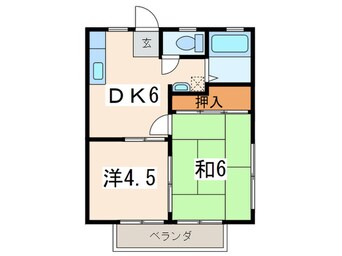 間取図 ハイツ東谷