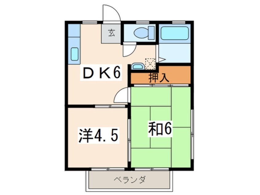 間取図 ハイツ東谷