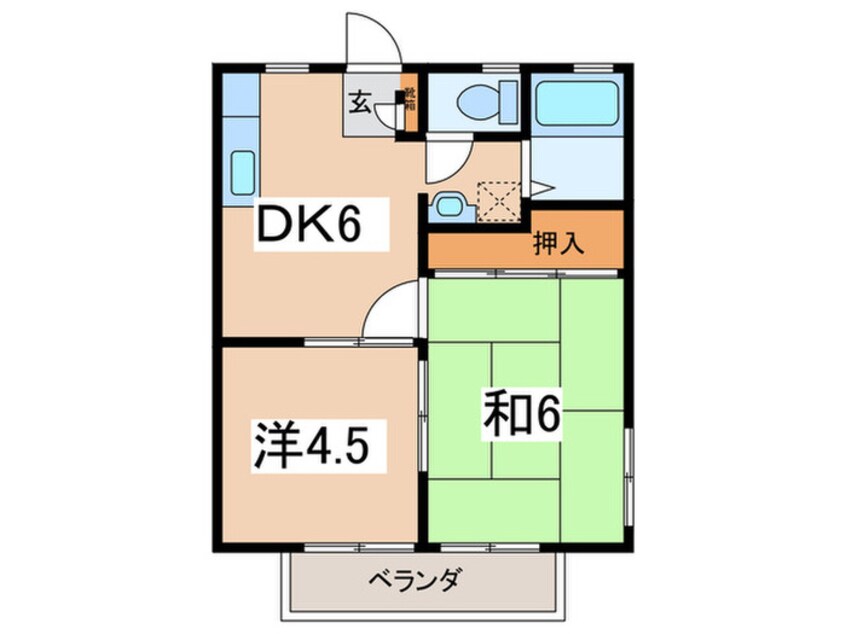 間取図 ハイツ東谷