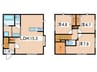 神納戸建E 3LDKの間取り