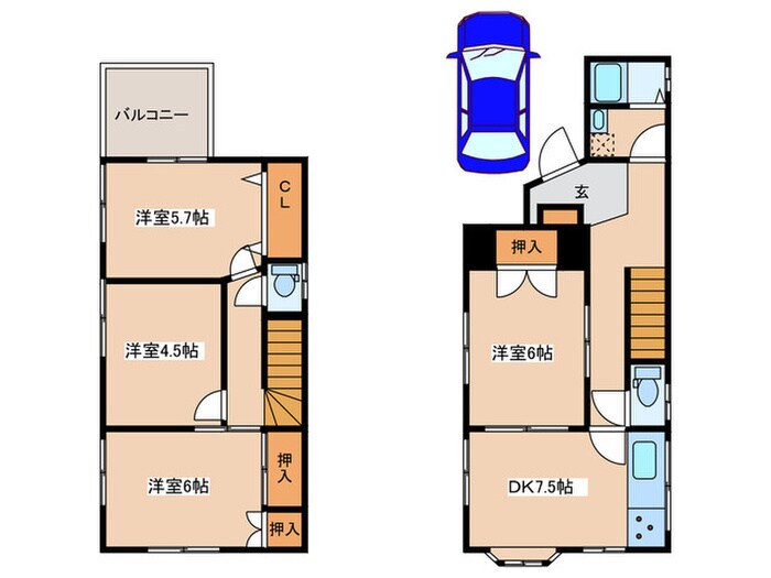 間取り図 青山貸家