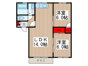 間取図 ヴィルヌ－ブ