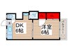 武井マンション 1DKの間取り