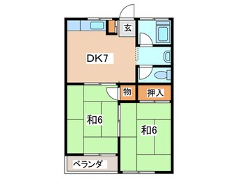 間取図 第3もえぎ野ハイツ