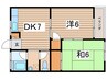 第3もえぎ野ハイツ 2DKの間取り