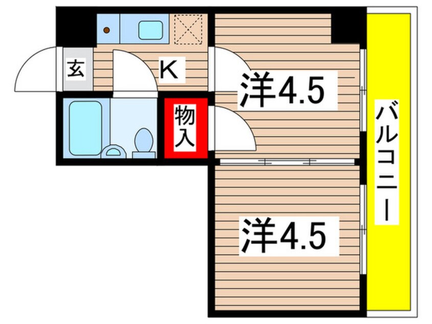 間取図 プレステ－ジ千葉