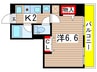 プレステ－ジ千葉 1Kの間取り
