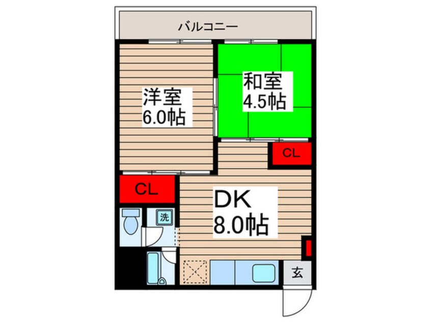 間取図 サンリバーズあーる