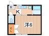 和光荘 1Kの間取り