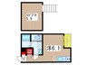 エスポワール 1Rの間取り