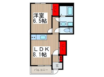 間取図 メイプルコ－ト仲道