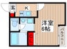 リベルテ大和田 1Kの間取り