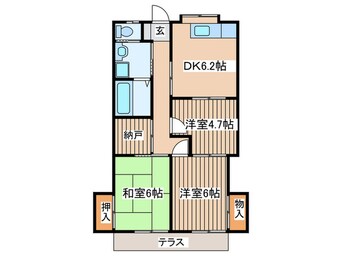 間取図 ハイム駒形