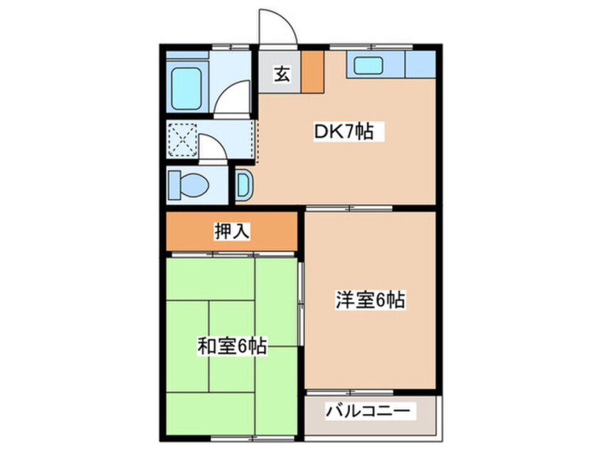 間取図 第７もえぎ野ハイツ