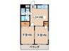 北八マンション 2LDKの間取り