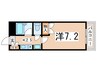 パルコ－ト仲板 1Kの間取り