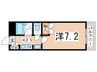 パルコ－ト仲板 1Kの間取り