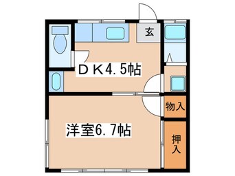 間取図 ハイツヤナ第一