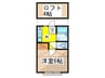 バーディハウス 1Kの間取り