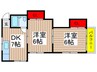 サンコーポアライ 2DKの間取り