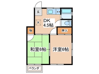 間取図 ハイツヤナ第二